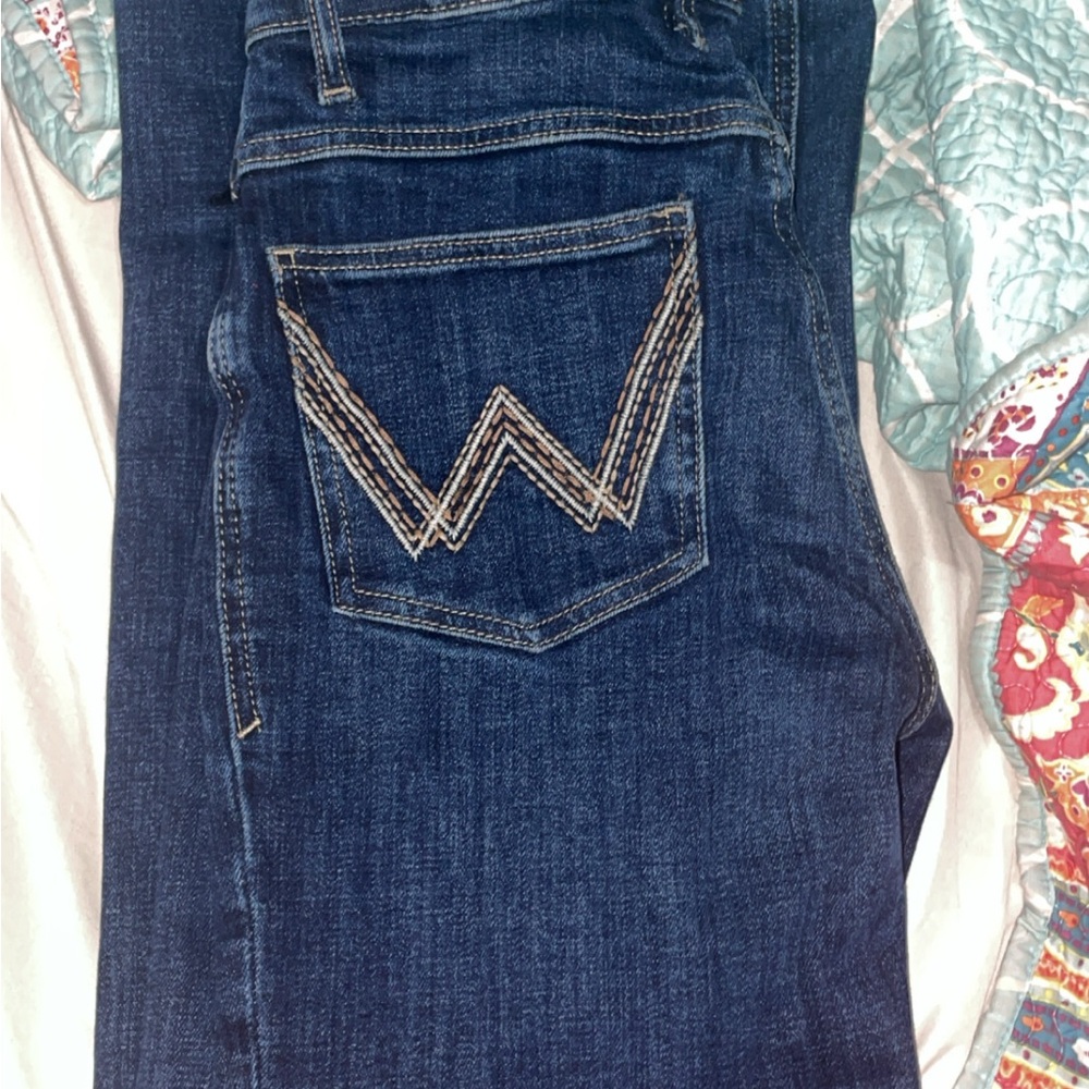 Wrangler Dark Blue Boot Cut Jeans